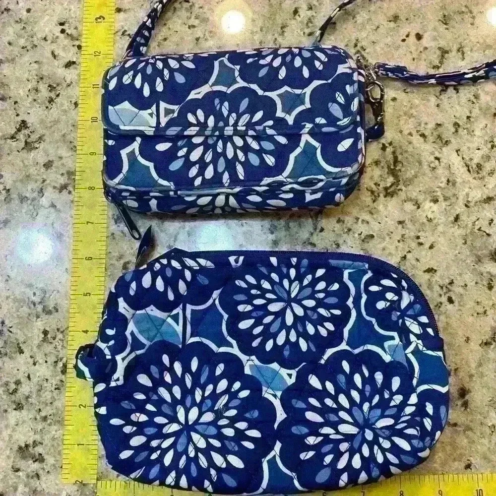 Vera Bradley Crossbody Wallet & Makeup Case Duo